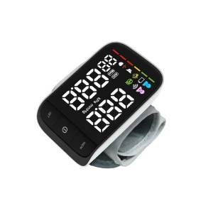 Portable Wrist Blood Pressure Monitor with HD Color Screen Wireless Charging Heart Rate Monitoring All Electric Design
