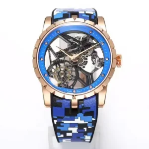 Premium Luxury Stainless Steel Skeleton Men’s Sports Mechanical Watch with Luminous and Waterproof Function