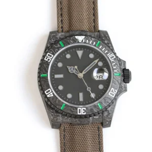 Premium Quality Men’s Automatic Diver Watch Carbon Fiber Case with Luminous Dial Lightweight Sport Design Watch
