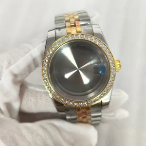 Private Customized Luxury Brand Power Reserve Unisex Luxury Stainless Steel Pointer Watch VS Moissanite Watch