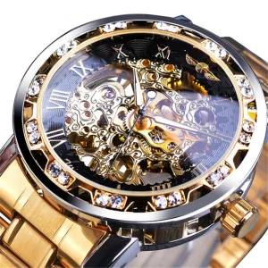 Professional Automatic Movement Waterproof Wrist Men Stainless Steel Strap Luxury Mechanical Luminous Watches