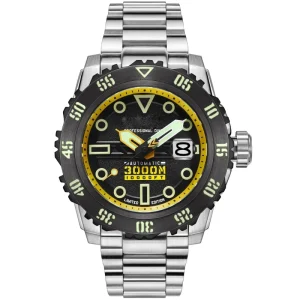 Professional Deep Diving Marine Mens Watch Automatic Super Luminous Water Resistant 3000M Wrist Watch