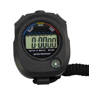Professional Multifunction Gym Digital Compass Sport Chronograph Timer Time Day Week 0.01 Accuracy Waterproof Stopwatch