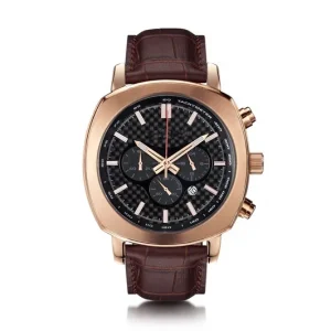 Quartz Chronograph Watch for Men VK63 Stainless Steel Sport 100m Waterproof