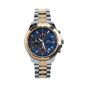 Quartz Sport Watch for Men Full Stainless Steel Japan VD57 Movt Chronograph Wrist Watch