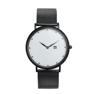 Quartz Stainless Steel Men’s Watch Black Wrist Watch