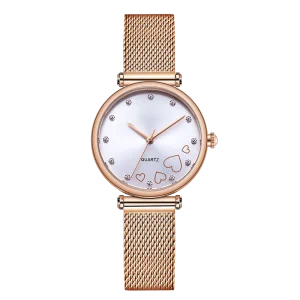 Quartz Timepiece Featuring Durable Smooth Gearbox Movement Scratch Resistant