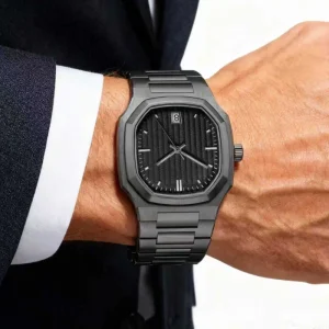 Quartz Watch Men’s Quartz Sports Watch Luxury Quartz Watch Digital Luminous Waterproof Leather Japan Movement Excel Horloge