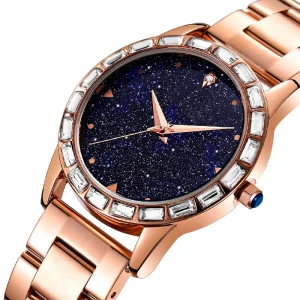 Quartz Watch Stainless Steel Waterproof Fashion Business Dress Wristwatch