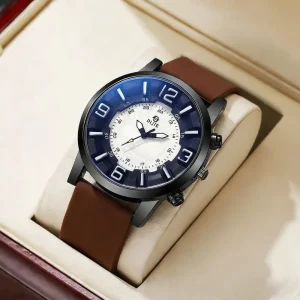 Quartz Watch for Men Women Students Big Dial Case Retro Charm Fashionable Street Auto Date Sapphire Crystal