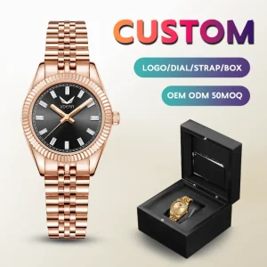 Quartz Watch for Women Japan Movement Quartz Watch Luxury Quartz Watch Men’s Digital Luminous Waterproof Titanium