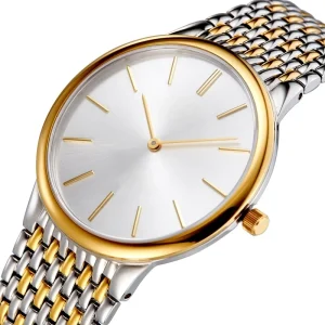 Quartz Wristwatches Men Stainless Steel Sapphire Logo Watches Case Luxury Fashion