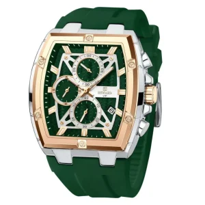 RD832261M Men’s Quartz Watch Silicone Strap Waterproof Sport Casual Wrist Watch Chronograph