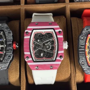 RM 67 02 Design Montre Pour Homme Tonneau Watch, Custom Logo Available, 30M Waterproof Hip Hop Streetwear Men Watch