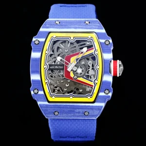 RM Series Custom Carbon Fiber Hollow Ultra Thin Sapphire Crystal Sports Mechanical Watch