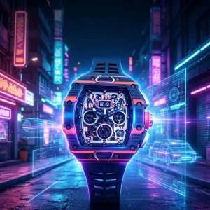 RM11-03 Carbon Fiber Stainless Steel Men’s Square Sport Watch Chronograph Mechanical Movement Sapphire Crystal