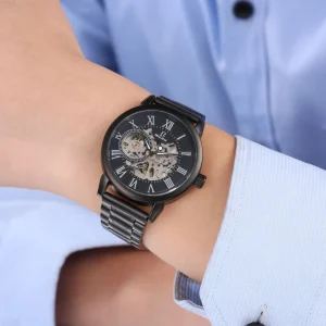 Ready Stock Quartz Watch Men Date Gold Stainless Steel Luxury Watches Men Bracelet