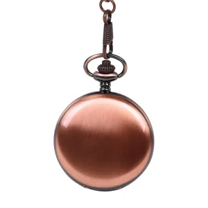 Religious Alloy Plating Rose Gold Retro Pocket Watch Customize Logo Vintage