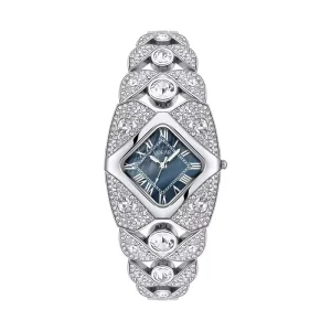 Reloj Cuadrado De Mujer Lujo Square Ladies Quartz Watch Stainless Steel Band Waterproof Rectangular Women’s Fashion Wristwatch