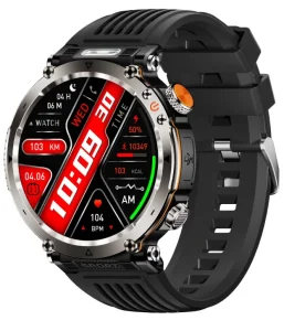 Reloj Inteligente Para Hombre Linterna 1.7″ IPS Display Deportes Reloj De Fitness Al Aire Libre HT30 Reloj Inteligente Android