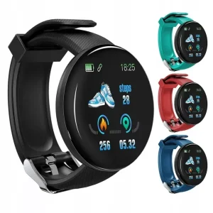Reloj Intelligent Waterproof Upgraded SmartWatch D18 Blood Pressure Heart Rate Sleep Monitoring Fitness Tracker D18 Smart Watch