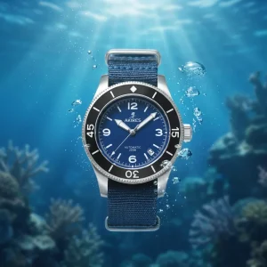 Relojes Hombre Custom Stainless Steel Men Wrist Automatic Waterproof Watches Classic Nylon Strap Mechanical Watches
