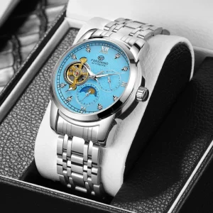 Relojes Suppliers Reloj Para Hombre Men Luminous Watch Moonphase Automatic Wristwatch OEM Custom