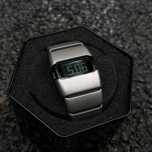 Retro Futuristic Fashion Digital Watch Waterproof Men Electronic Watch Montre