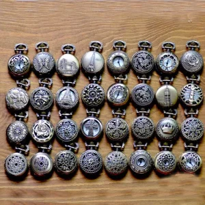 Retro Pocket Watch Quartz Pocket Watch with Chain