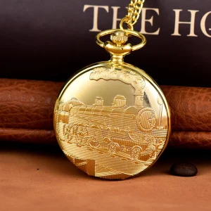 Retro Quartz Hollow Flip Watch Clock Pendant Vintage Train and Truck Chain Necklace Silver Gold Bronze Pocket Watches