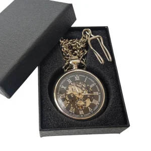 Retro Roman Silver Pocket Watch Number Hand Wind Mechanical Pocket Watches
