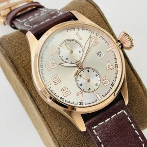 Retro Style Watch Genuine Leather Strap Moon Phase Display Mechanical Watch for Men Business Use