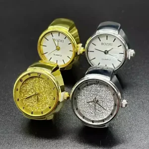 Ring Watch Simple Versatile Men and Women Couple New Style Starry Glitter Ring Watch Fashionable Eye catching Watch
