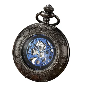 Roman Flower Frame Pocket Watch Manual Mechanical Pocket Watches