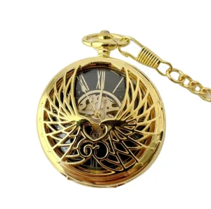 Roman Hollow Couple Pocket Watch Manual Mechanical