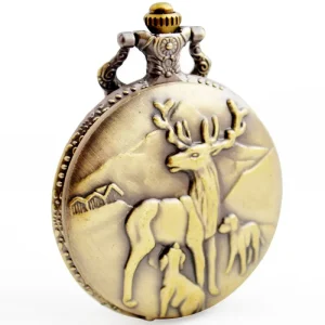 Roman Scale Pocket Watch Luxury Necklace Pendant Quartz Men