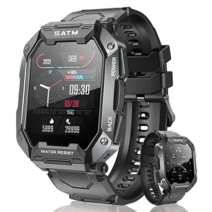 Rough C20 Smartwatch Reloj Inteligente 1.71inch Outdoor Sport 5ATM Men’s Waterproof Military Style Smart Watch
