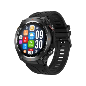 Round Waterproof Men GPS Smart Watch Heart Health Fitness Tracker