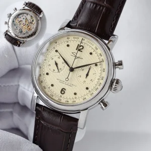 Rts Stock Drop Ship Classical 5atm Seagull St1901 Chronograph Hand Winding Mechanical Stainless Steel Watch Man