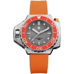 Rts Stock Free Ship Enamel Dial Sw200 Movt Bgw9 Blue Luminous 30atm Diver Watch with Fluorine Rubber Strap
