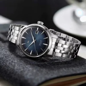 S Automatic AAA+ Men’s Cocktail Style Multi-function Steel Strap Business Commuter Blue Mechanical Watch NH35A Movement