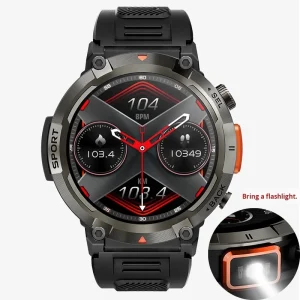 S100 Smartwatch 1.45 Inch HD Screen BT Waterproof Flashlight Night Sports Fitness Heart Rate Smartwatch