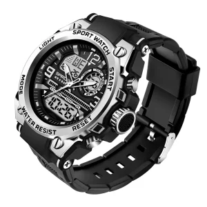 SANDA 739 Analog Digital Watch Custom Digital Watch Luminous Mens Waterproof Digital Quartz Watch