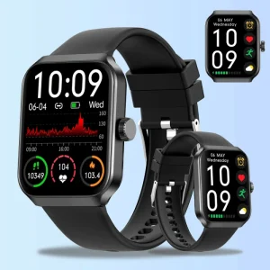 SENBONO NX25 Smart Watch Men Women 1.83” Square Screen Sports Waterproof BT Call Heart Rate Tracker Clock Men SmartWatch