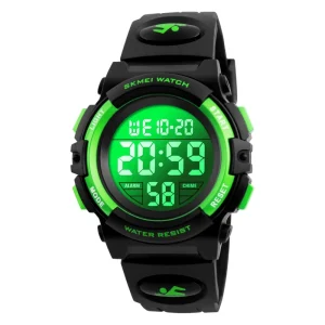 SKMEI 1266 Multifunctional Colorful Light Digital Sports Watch Boys Girls Kids Plastic Electronic Watch