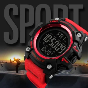 SKMEI 1384 Sport Digital Watch Big Display Multifunctional Outdoor Water Resistant 5BAR Men’s Watch