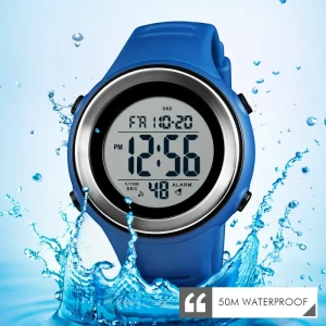 SKMEI 1394 Sport Fashion Digital Watch with LED Display Date & Week Waterproof 5BAR PU Band Unisex Casual Design