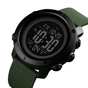 SKMEI 1434 Army Green 5 Atm Sport Watch Man Alarm Digital Watches China Watch