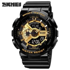 SKMEI 1834 Casual Digital Watch with Silicone Band Waterproof Chronograph Wristwatch