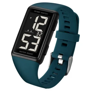 SKMEI 1862 Men’s and Women’s Leisure Sports Digital Watch Multifunctional Waterproof LED Watch Fashion Minimalist Design